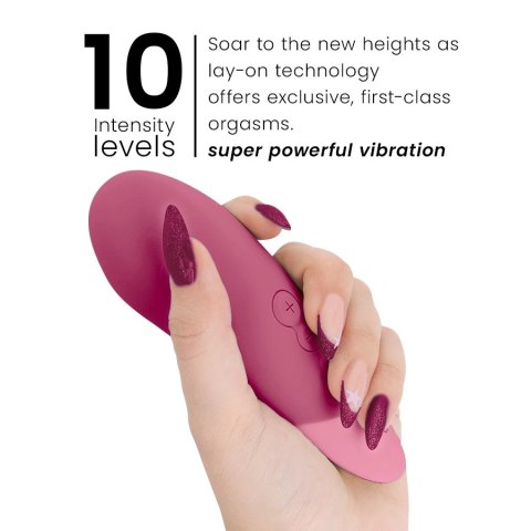 Womanizer Vibe Lay-On UltraWave Dusky Pink - cichy model wodoodporny