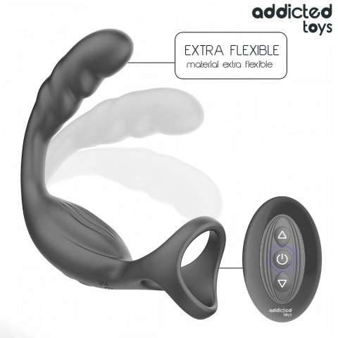 Addicted Toys Model 8435565959890 - Podwojny pierścień z pilotem i wibracją