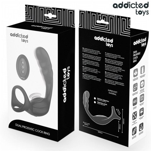 Addicted Toys Model 8435565959890 - Podwojny pierścień z pilotem i wibracją