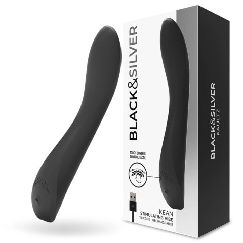 Black & Silver Kean Touch Control - silikonowy model z ładowaniem USB, wodoodporny