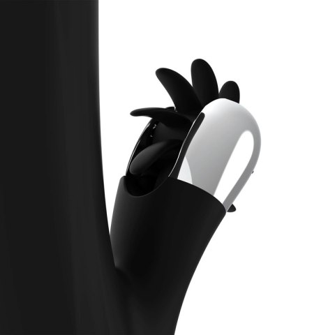 Black & Silver Storm Rotation Vibe silikonowy model rotacyjny USB 24cm