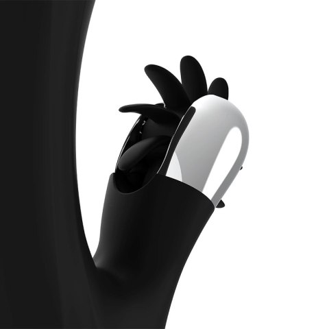 Black&Silver Grimm Wave - silikonowy model z funkcją fali i ładowaniem USB