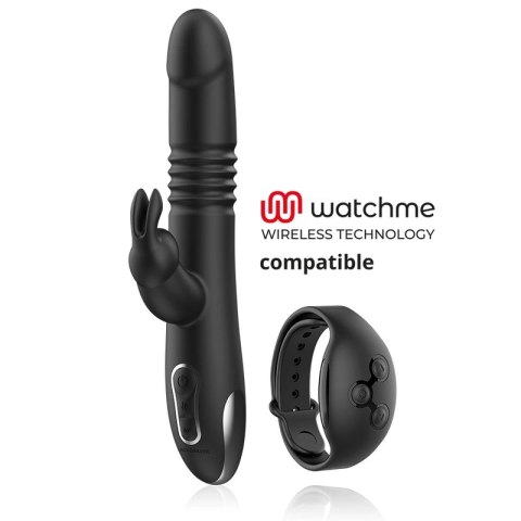 Black&Silver Kenji urządzenie intymne z technologią Watchme, czarne 24,5 cm