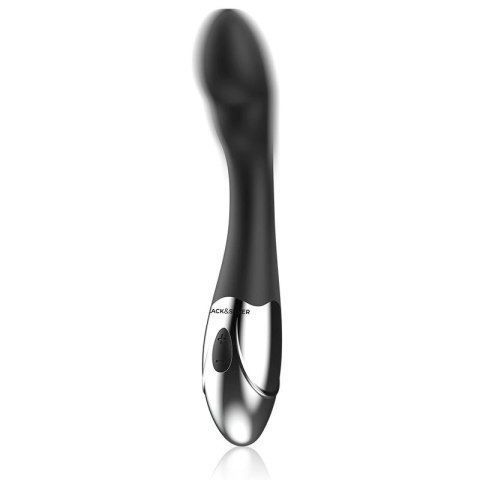 Black&Silver Kilian Model Wibrujący USB, silikon, wodoodporny 20cm