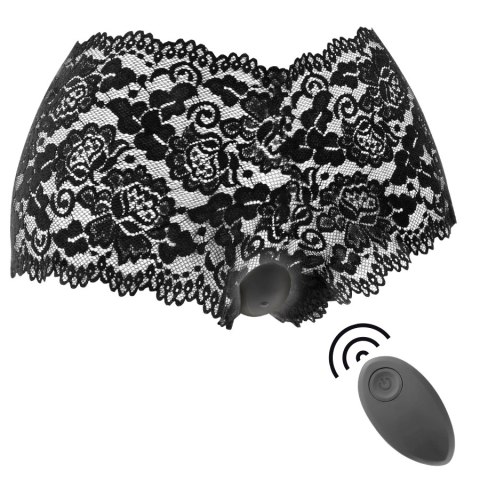 Black&Silver Zara - Masażer zdalny z 10 trybami + majtki uniwersalne