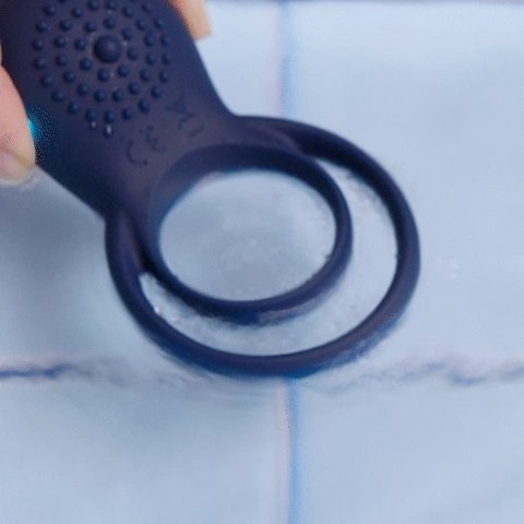 Boners Pierścień Intymny Wibrujący dla Par Blue silikonowy