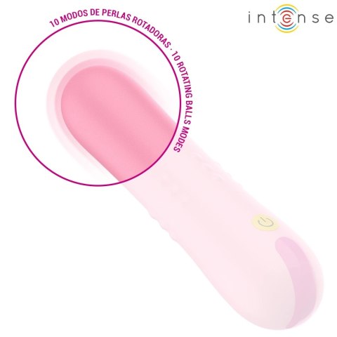 Intense Barbara - Masażer Intymny z Systemem Ruchomych Kuleczek, Fioletowy