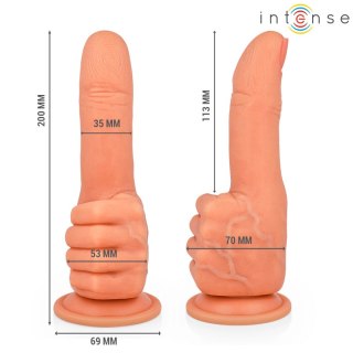 Intense Bender - Elastyczny model dłoniowy z przyssawką 11,3 cm, silikon