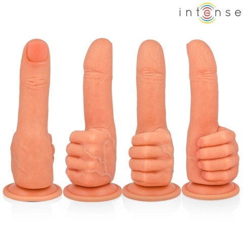 Intense Bender - Elastyczny model dłoniowy z przyssawką 11,3 cm, silikon