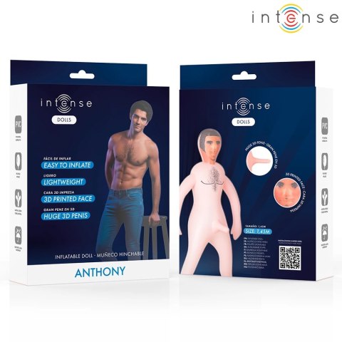 Intense Dolls Anthony - Nadmuchiwany manekin męski 3D, 145 cm, PVC