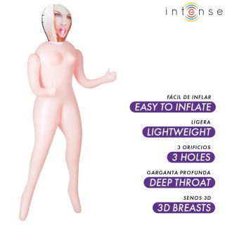 Intense Dolls Irina - Nadmuchiwana lalka 145 cm, anatomiczna sylwetka, 3 strefy