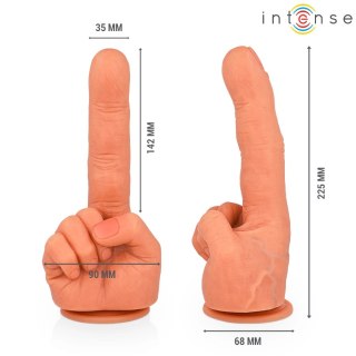 Intense Hubert - Elastyczny model dłoni z przyssawką, silikon 14,2 cm