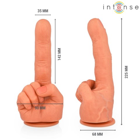 Intense Hubert - Elastyczny model dłoni z przyssawką, silikon 14,2 cm