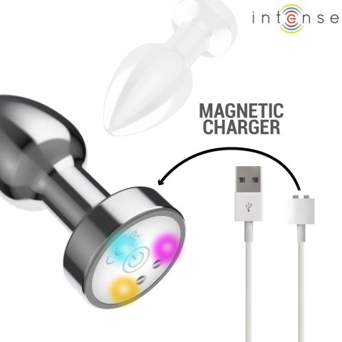 Intense Plug LED S - Metalowy wibrujący korek analny z pilotem