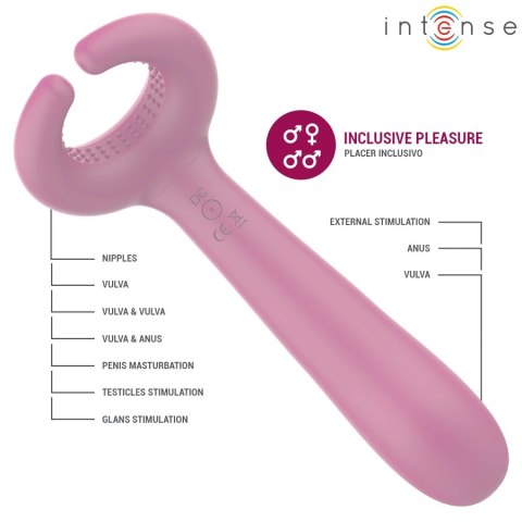 Intense Rowan Inclusive - wielofunkcyjny stymulator par, silikon, 10 trybow