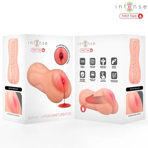 Intense Sophie Model Virgin Anatomiczny System TPE Naturalny 15cm