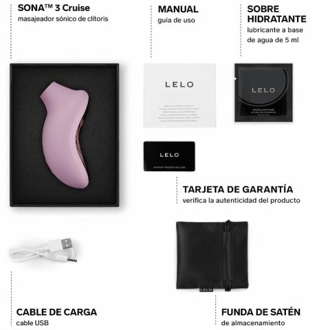 LELO SONA 3 Cruise Intymny Stymulator Soniczny Soft Rożowy Bluetooth