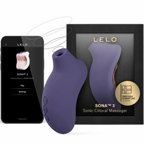 LELO SONA 3 Cyber Purple - Sonic System, 12 Trybow, Aplikacja