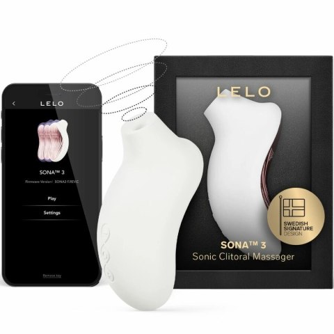 LELO SONA 3 Sonic System Cream - Precyzyjna Maszyna Intymna Bluetooth
