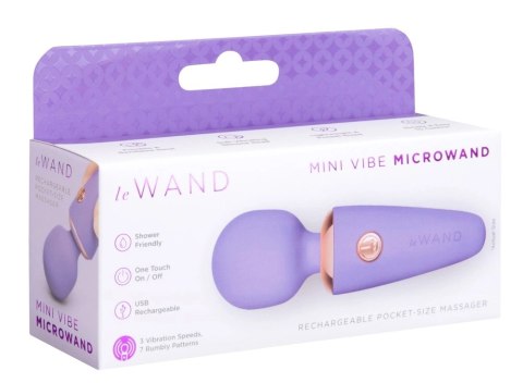 Le Wand Mini Microwand Rose - Kompaktowy masażer relaksacyjny USB 10 cm