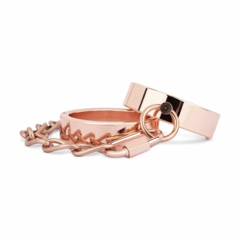 Rosy Gold Kajdanki Metalowe Rosegold z Systemem Bezpieczeństwa