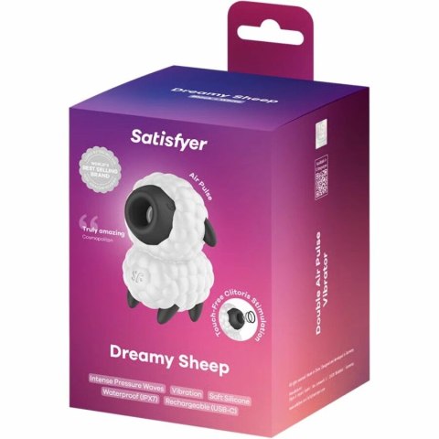 Satisfyer Dreamy Sheep - kompaktowy model z pulsacją powietrza i wibracjami