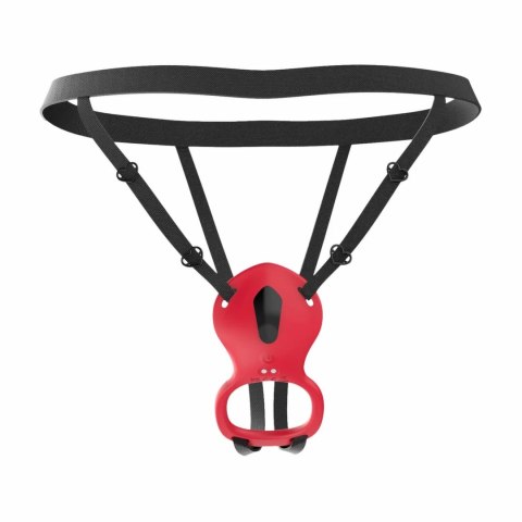 Teazers Harness Red - Intymny System Wibrujący z Pilotem USB