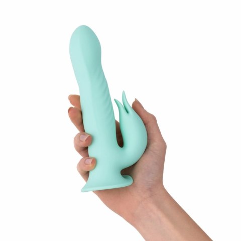 Teazers Rabbit Rotating System - Wibrator z Pilotem i Przyssawką, Fioletowy