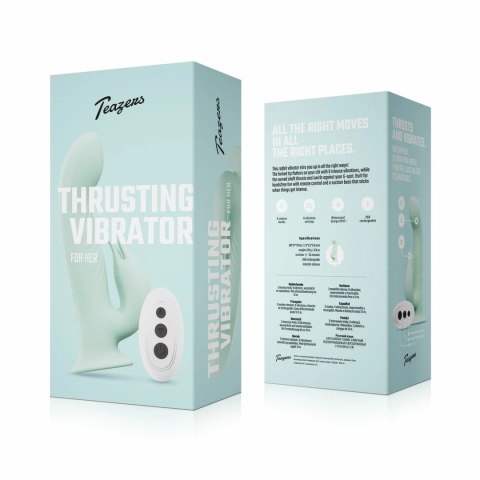 Teazers Rabbit Rotating System - Wibrator z Pilotem i Przyssawką, Fioletowy