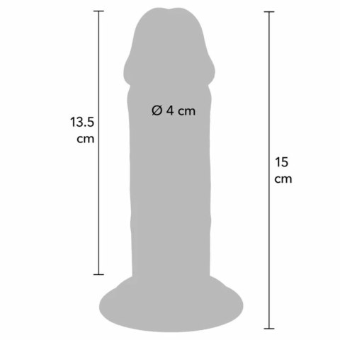 ToyJoy Get Real Deluxe 15 cm - anatomiczny model TPE z przyssawką
