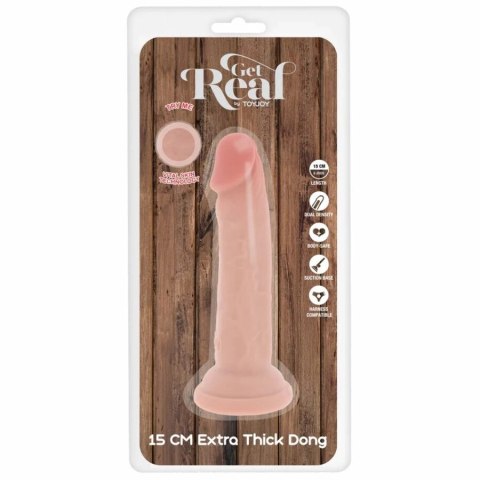 ToyJoy Get Real Deluxe 15 cm - anatomiczny model TPE z przyssawką