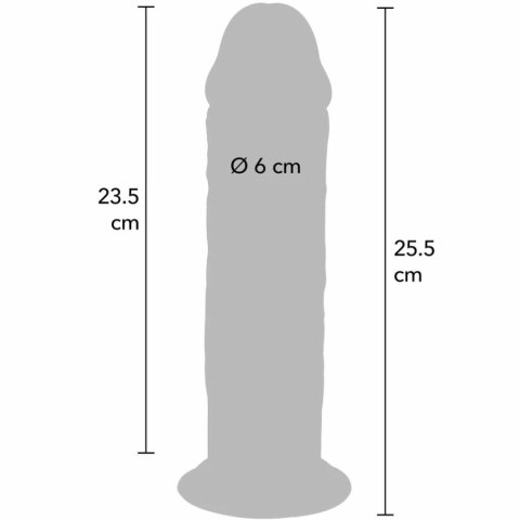 ToyJoy Get Real Deluxe TPE Vital Skin 25,5 cm - model anatomiczny z przyssawką