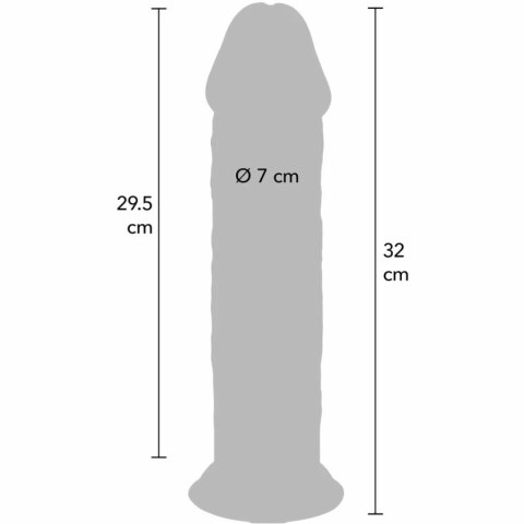 ToyJoy Get Real Deluxe Vital Skin 32 cm - model anatomiczny z TPE, przyssawka