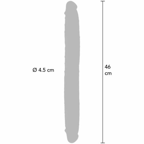 ToyJoy Get Real Skin silikonowy model dwustronny karmelowy 46 cm