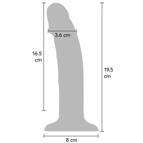 ToyJoy Get Real Transparent silikonowy model wibrujący 19,5 cm IPX7