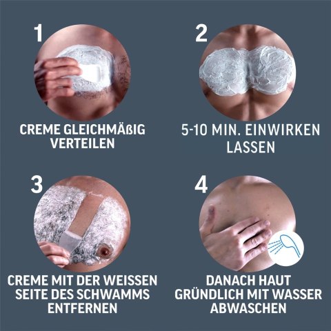 Veet Men Total Pro Krem do depilacji ciała 400 ml z pompką