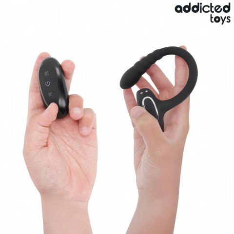 Addicted Toys P-Spot Pierścień Wibracyjny z Pilotem, Silikon Medyczny