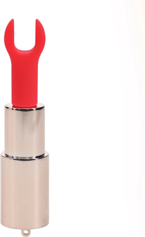 DIAMOND Lipstick Vibrator 4w1 - Model Iridescent, z wymiennymi końcowkami