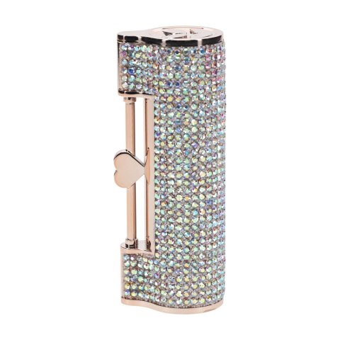 DIAMOND Lipstick Vibrator 4w1 - Model Iridescent, z wymiennymi końcowkami