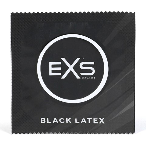 EXS Black Latex 48 szt. Prezerwatywy anatom. czarne, lateksowe