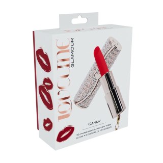 Loveline Candy Pink - Wibrujący gadżet intymny 4w1 w kształcie szminki