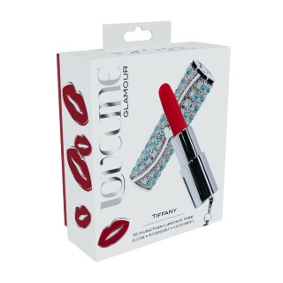 Loveline Tiffany Model Blue - Kompaktowy masażer z 4 nakładkami