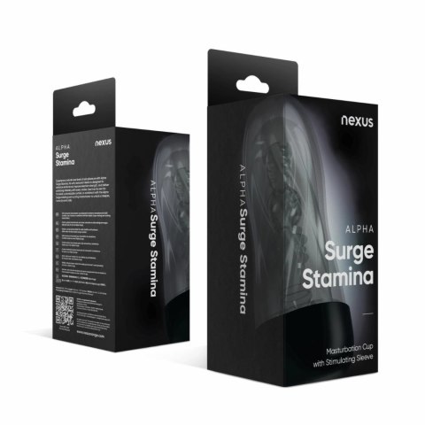 Nexus Alpha Surge Stamina Sleeve Transparent - Wkład do urządzenia intymnego