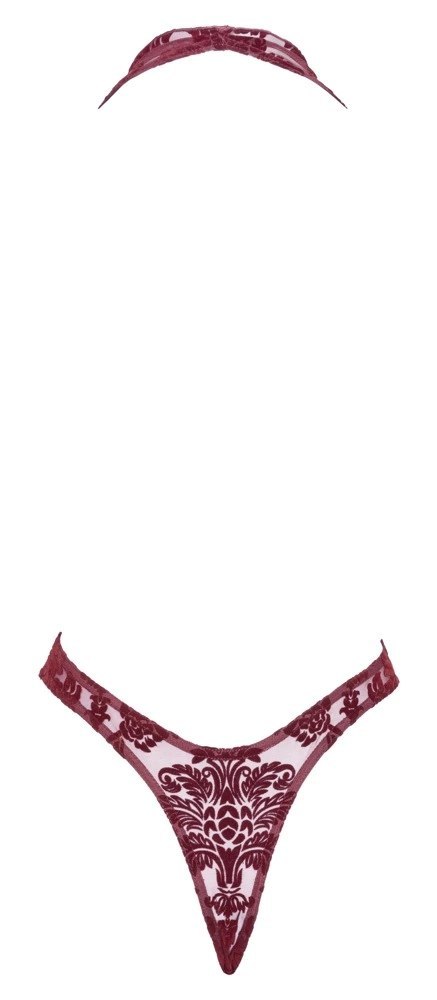Noir Handmade Body Kink Royal czerwony, transparentny, rozmiar L