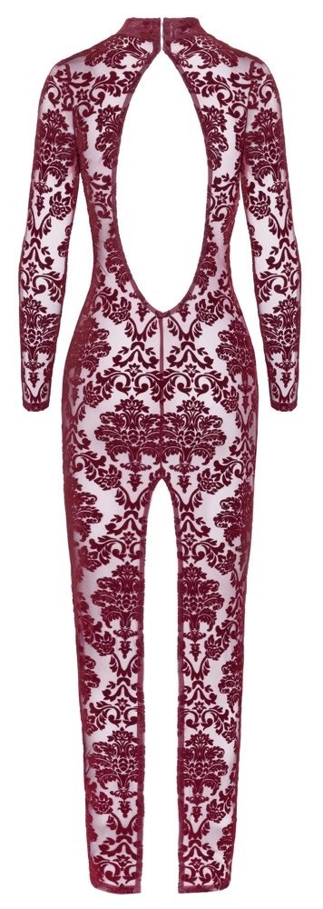 Noir Handmade Kink Royal Sukienka Długa Bordowa, Rozmiar M