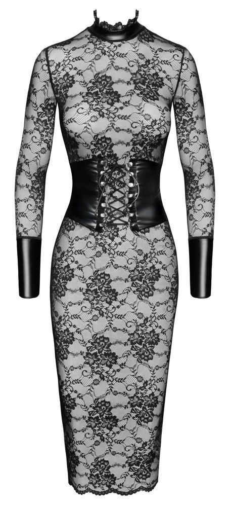Noir Handmade Kink Royal Sukienka Koronkowa Czarna L Midi