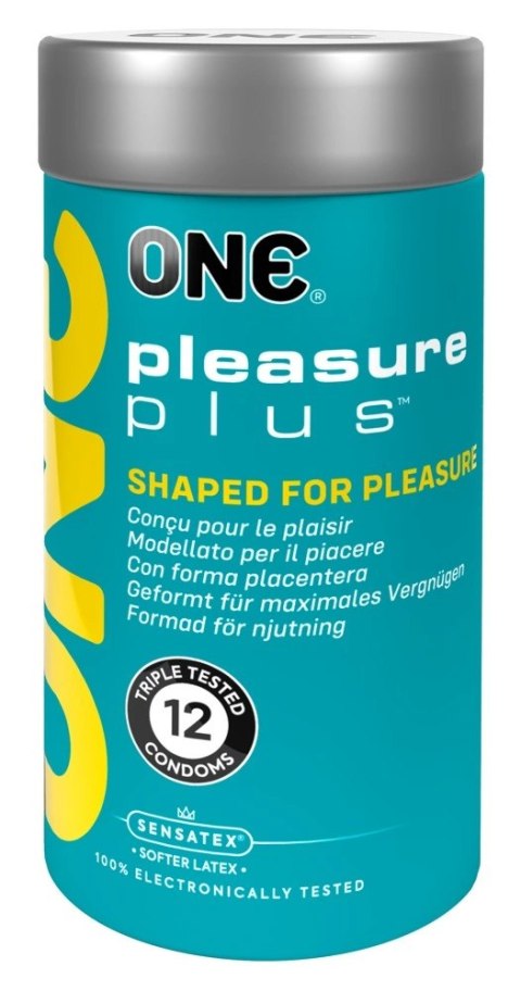 ONE Pleasure Plus 12 szt. - prezerwatywy z anatomiczną końcowką