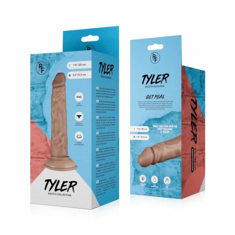 Real Fantasy Tyler model anatomiczny z przyssawką 20 cm, kolor naturalny