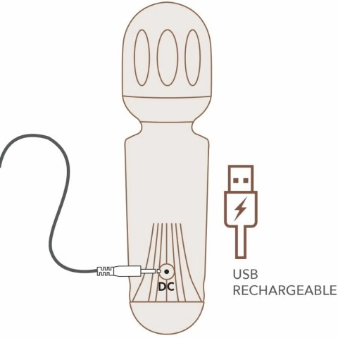 Rocks-Off Azalia Mini Rożdżka Wibracyjna 16 Trybow, Czerwona, USB, 11,5 cm