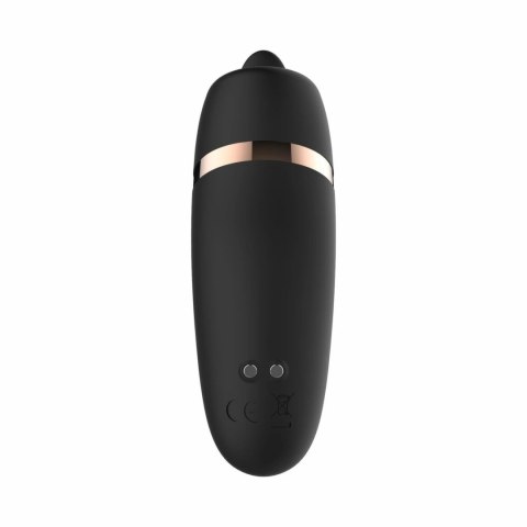 Rosy Gold Licking Stimulator Black - Elegancka maszyna intymna z etui